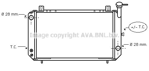 AVA QUALITY COOLING Радиатор, охлаждение двигателя DNA2052